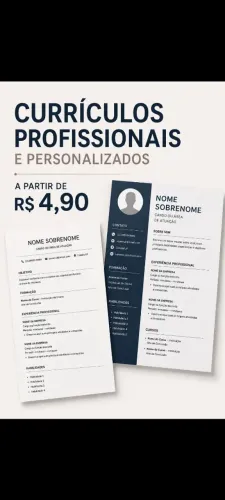 Currículo Profissional & Personalizado