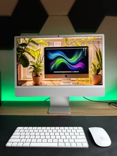 iMac Apple M4 24 polegadas 16GB 256GB + Caixa - Estado de Novo