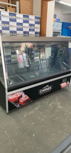 NZ. Balcão vitrine açougue 2 metros com depósito e vidro aquecido Gelopar 