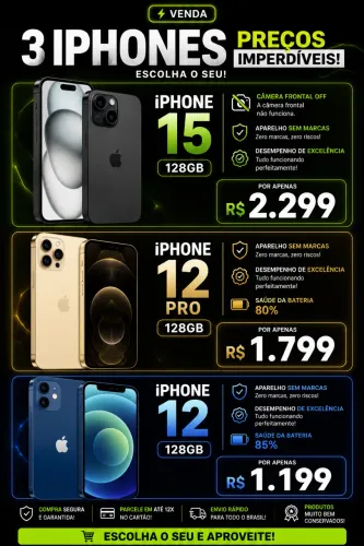PROMOÇÃO IPHONES