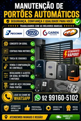 Manutenção de Portão Alumínio e Ferro