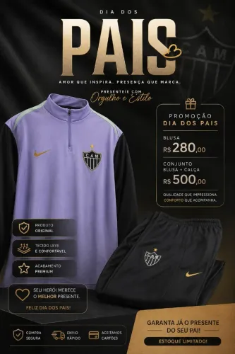 Conjunto Atlético-MG Nike Original Tamanho