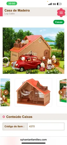 Casa de madeira Sylvanian Families