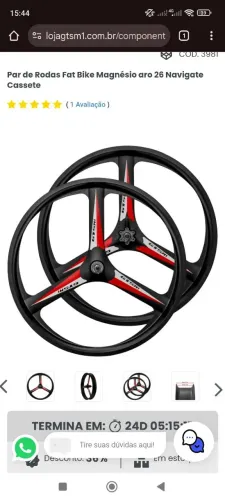 Par de jante magnésio Gtsm1 FAT bike