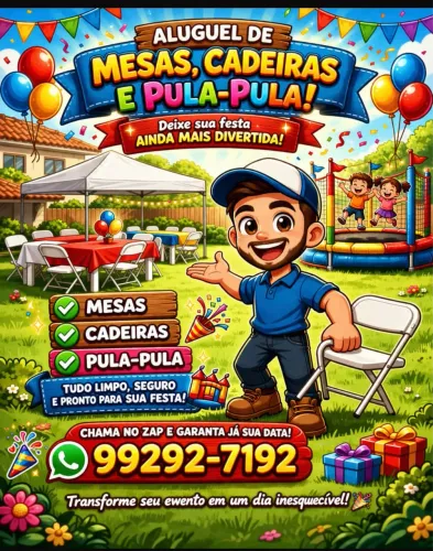 Aluguel jogos de mesa/cama Elástica 