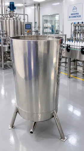 Tanque Inox 200L - Cosmética, Cervejaria, uso geral