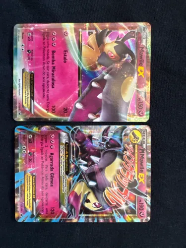 Carta Pokémon Mega Mawile Ex XY104 e Mawile Ex  XY103