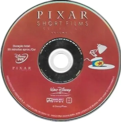 Disney DVD: Pixar Short Filmes (reg. 1 & 4) Walt Disney (disco solto sem capa nem encarte)