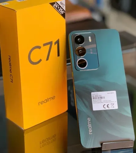 Telefone Com NFC e Barato Realme - Modelo C71 - 256/8 Global Verde