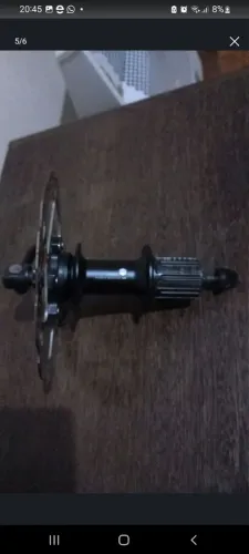 Cubo traseiro Shimano Deore HG 32 furos e  rotor Shimano 160mm