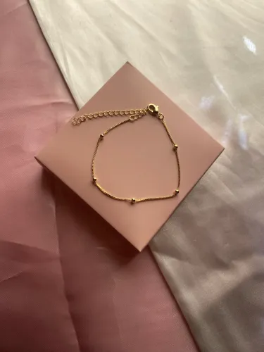 Pulseira banhada à ouro 