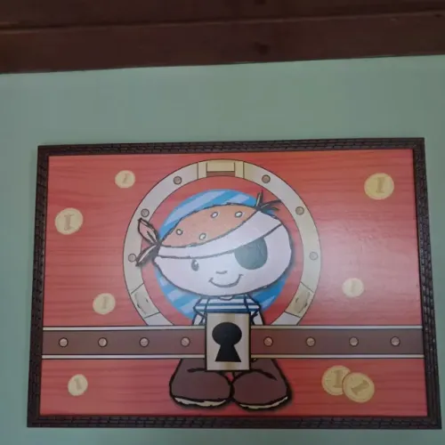 Quadro decoração Pirata 70x50cm