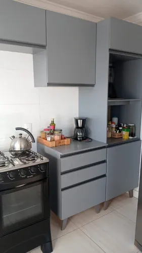 Cozinha Nice Madeira Cinza