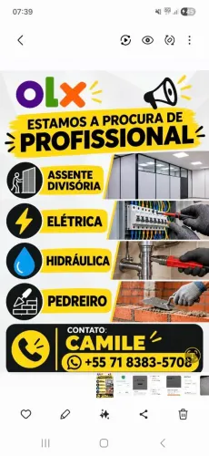 PROCURAMOS PROFISSIONAIS QUE TRABALHA COM ESSES SERVIÇOS