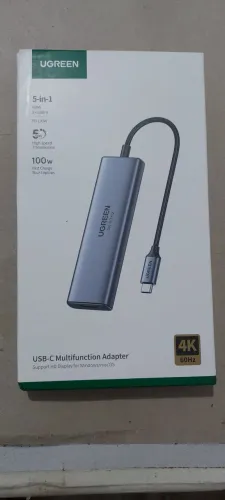 HUB Adaptador Usb TIPO C "Ugreen" Original - 5 In 1 Hdmi 4k/60hz Novo.