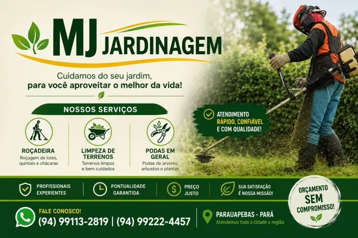 Jardinagem Profissional | Preço Justo