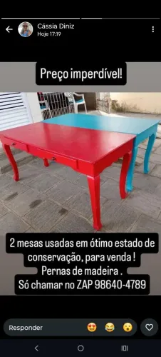 Mesa para decoração