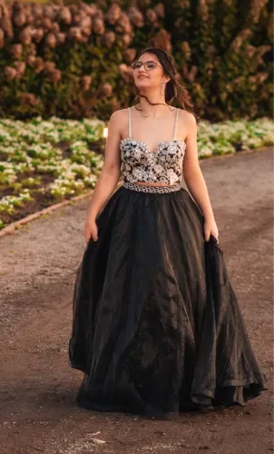 vestido debutante organze