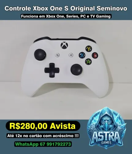 Controle Xbox One S Original Seminovo !!!