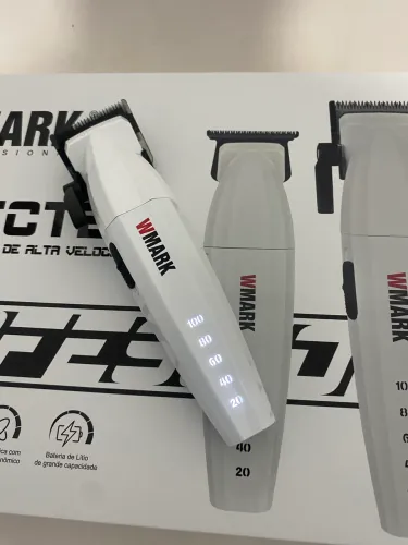 Máquina de cortar cabelo Kit Wnark Capa lâminas