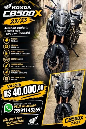Moto linda, só comprar e ser feliz 