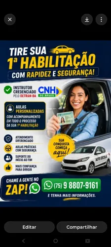 Tire sua 1ª habilitação, com segurança.