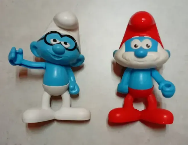 2 Smurfs Mcdonald's Papai Smurf Coleção Mc Donalds 2107