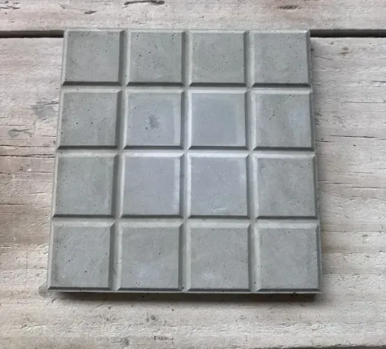  piso concreto Ladrilho Xadrez 25 Quadros 33x33x2,5cm  - 45,00 m2