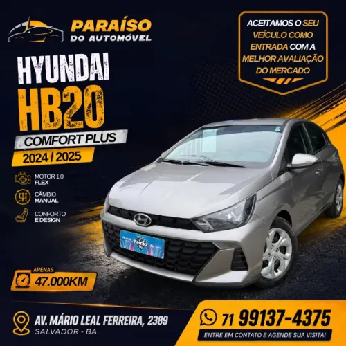 Hyundai HB20 Comfort Plus 1.0 Flex 12V Mec. 2025