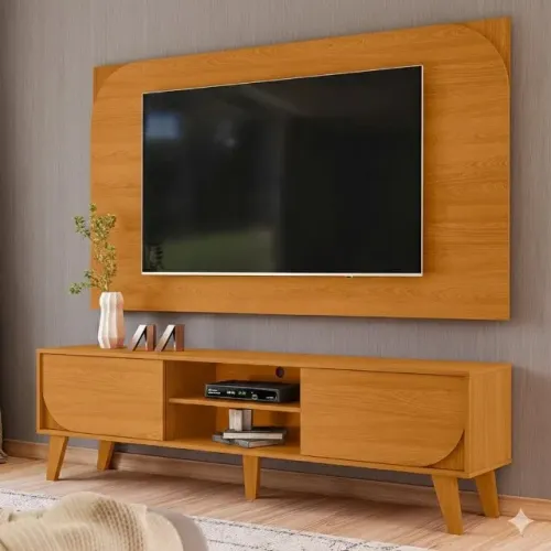 Promoçâo rack com painel ate 65 polegadas (EM ESTOQUE)