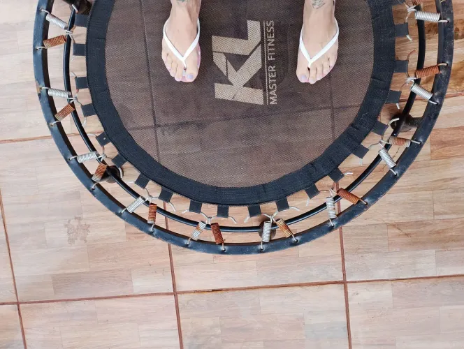 Mini trampolim para Jump -  KL Masterfitness - preço de desapego
