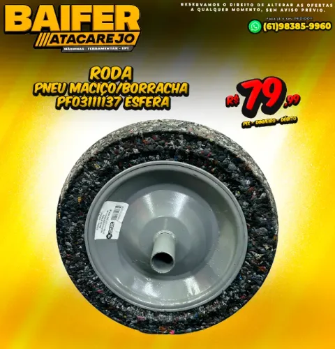Roda Pneu Maciço/Borracha PF03111137 Esfera 
