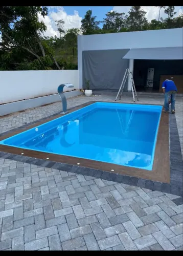 Piscina de 6 metros completa aquecida