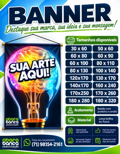 Banner Personalizado 60x90