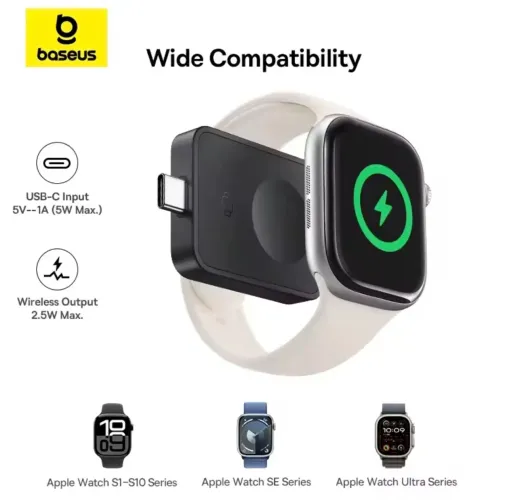 Carregador Apple Watch sem Fio Baseus Original