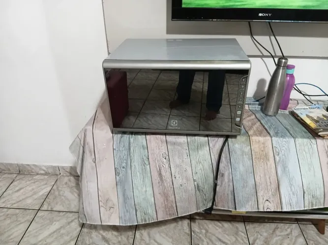 Microondas electrolux espelhado 