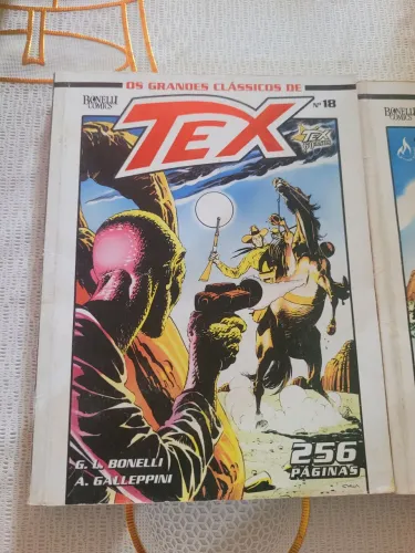 Lote HQ Os Grandes Clássicos de Tex: Volumes 16, 17 e 18 (Trilogia/Sequência)