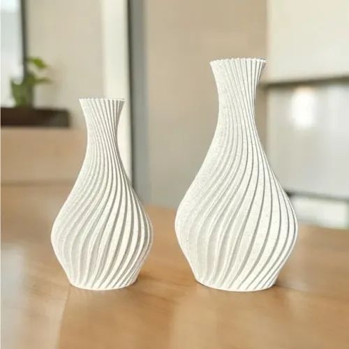 vasos ondulados 3D 