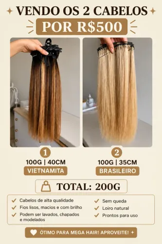 Mega Hair - Cabelo Humano