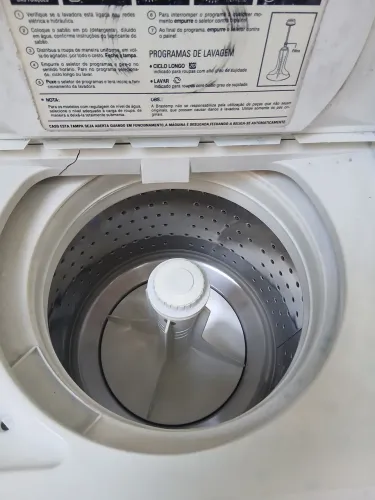 Maquina de lavar pra retirar peça