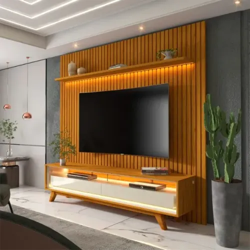 Painel Nobre 1,85m + Rack Requinte 1,72m  Produto Novo - Pronta Entrega