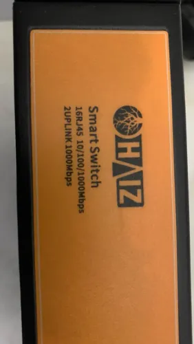 Switch põe 10/100/1000 Haia, 16 portas Gigabit + 02 Portas Uplink gigabit hz