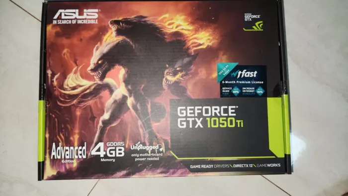 Placa De Vídeo Asus Geforce Gtx 1050 Ti 4gb Gddr5 Advanced