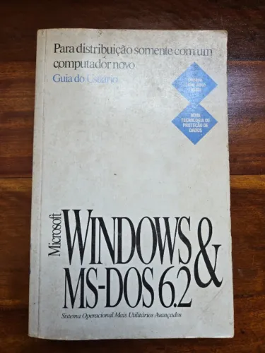 Manual Original Microsoft MS-DOS 6.2 - Vintage para Colecionador