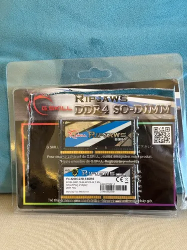 Memória RAM Notebook G.SKILL Ripjaws DDR4 64GB (2x32GB) 3200MHz - Comprado nos EUA
