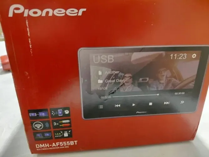 Central Multimídia Pioneer DMH-AF555BT 9? Tela Flutuante