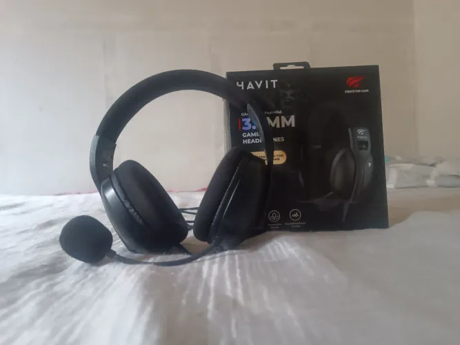 HEADSET GAMER HAVIT, COM MICROFONE, NOVO.