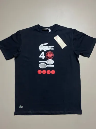 Camiseta Lac Roland Garros Preta