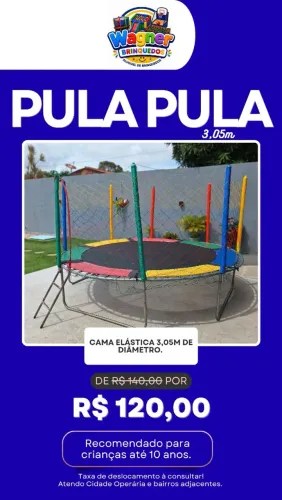 Aluga-se pula pula, casinha de bolinhas e escorregador