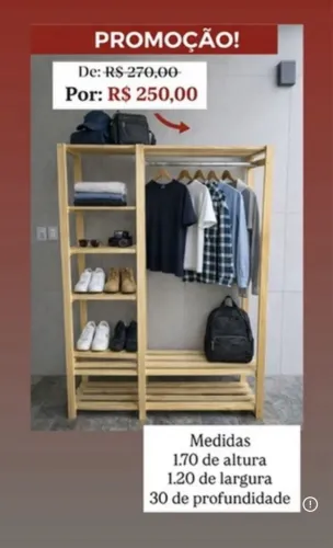 Vendo arara closet